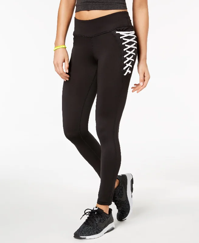 Material Girl Active Juniors Lace Up Leggings Stylish Ultra Stretch Leggings