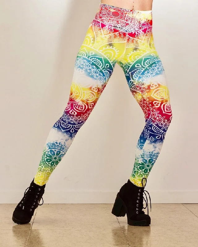 Mi Malla Leggings Rainbow Trendy Mesh Leggings