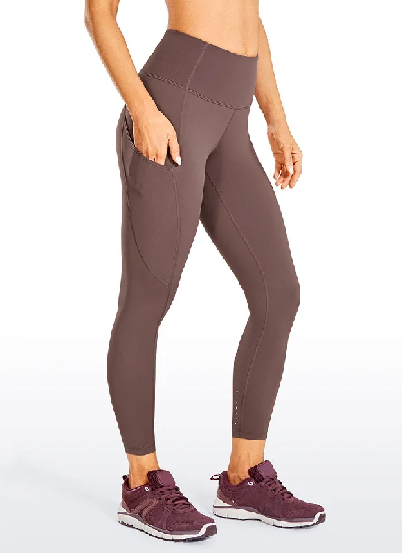 Nakedfeel Pocket Leggings 23" Trendy Color Block Leggings