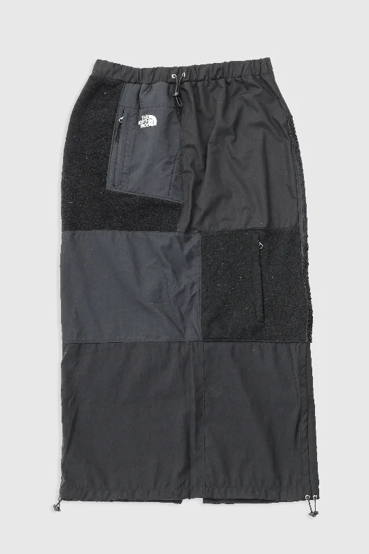 Rework North Face Fleece Long Skirt - M corduroy skirt cozy