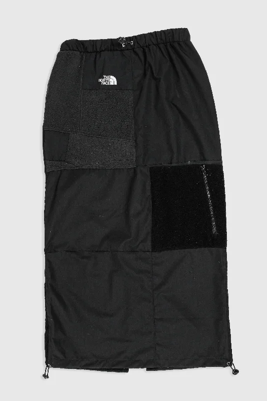 Rework North Face Fleece Long Skirt - S slim fit skirt