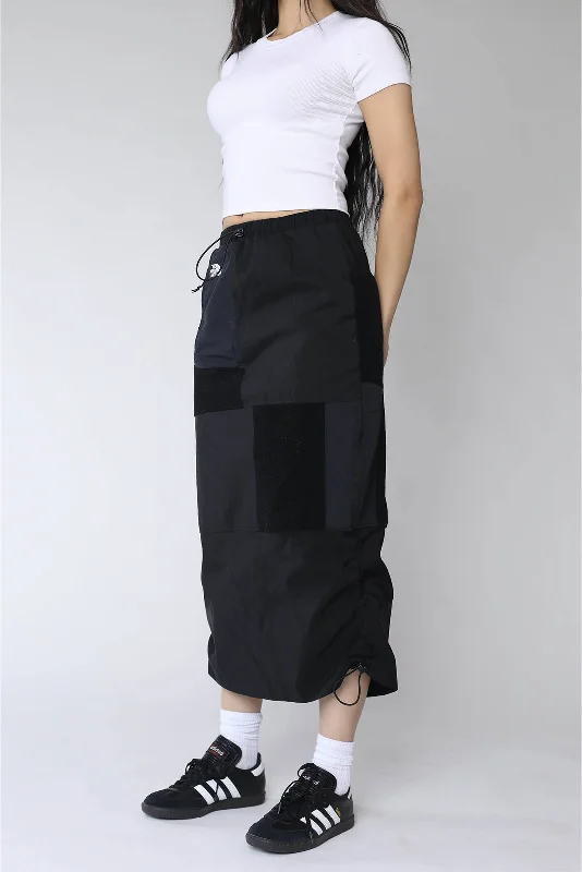 Rework North Face Fleece Midi Skirt leather skirt sleek