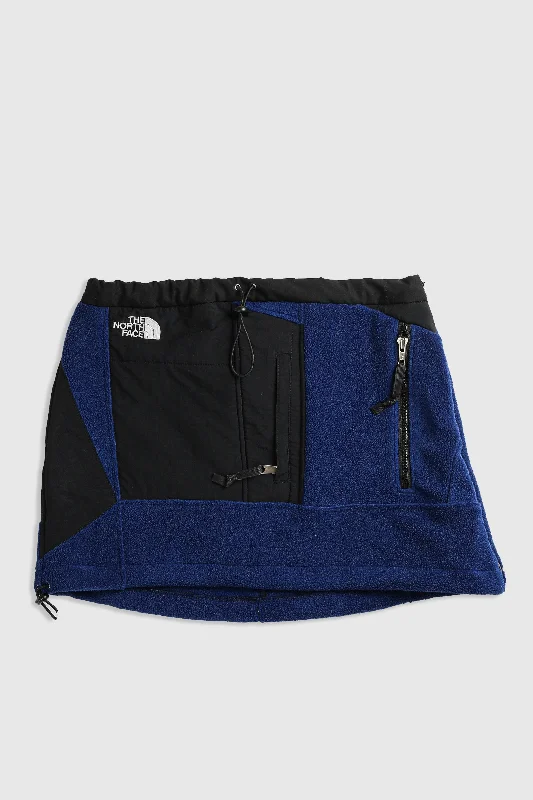 Rework North Face Fleece Mini Skirt - M denim skirt classic