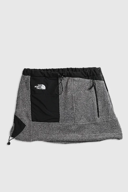 Rework North Face Fleece Mini Skirt - XS, S, M, L, XL lace skirt intricate