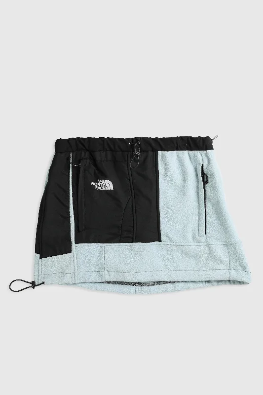 Rework North Face Fleece Mini Skirt - M linen skirt breathable