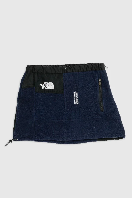 Rework North Face Fleece Mini Skirt - S velvet skirt plush