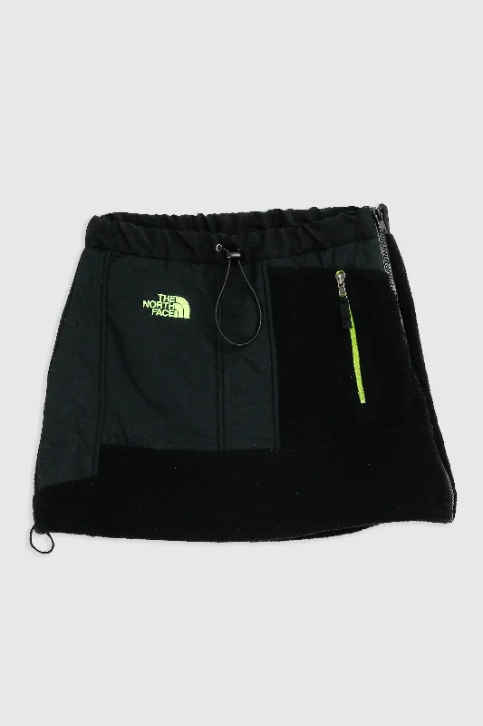 Rework North Face Fleece Mini Skirt - XS, S denim skirt classic