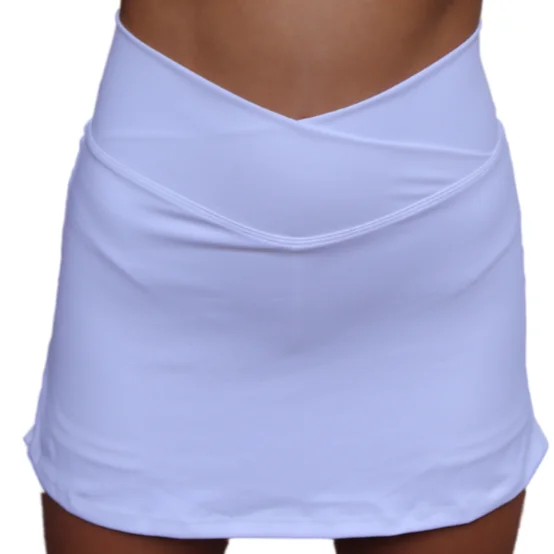 Straight Tennis Skirt - White corduroy skirt cozy