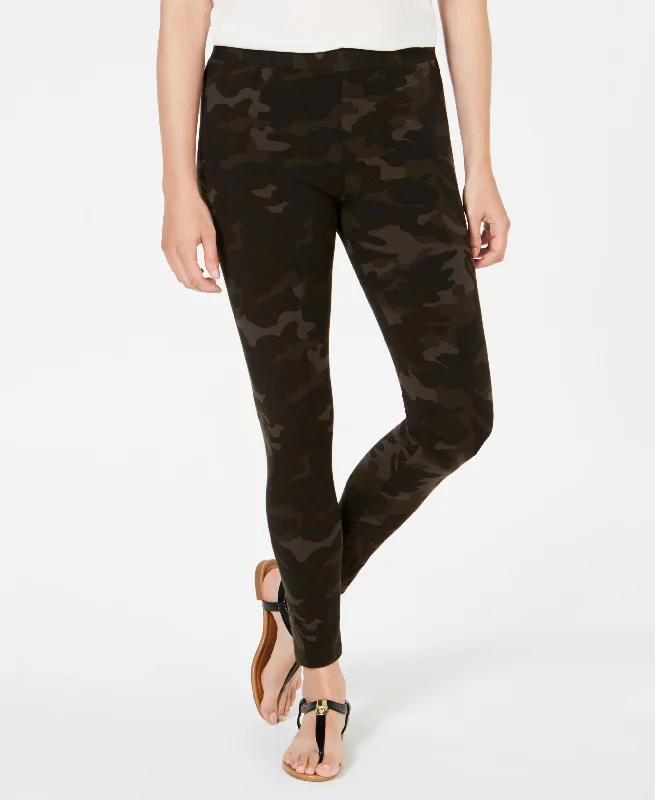 Style & Co Petite Camo Daze Printed Leggings Comfortable Tummy Shaping Leggings