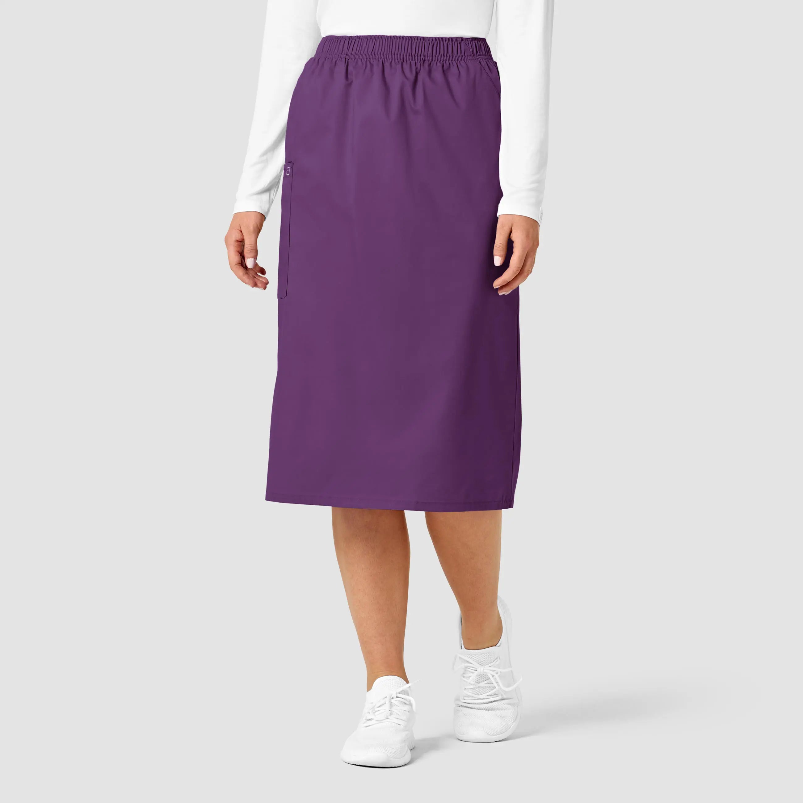 Wink Women's Pull On Cargo Skirt - Eggplant boho skirt vibe