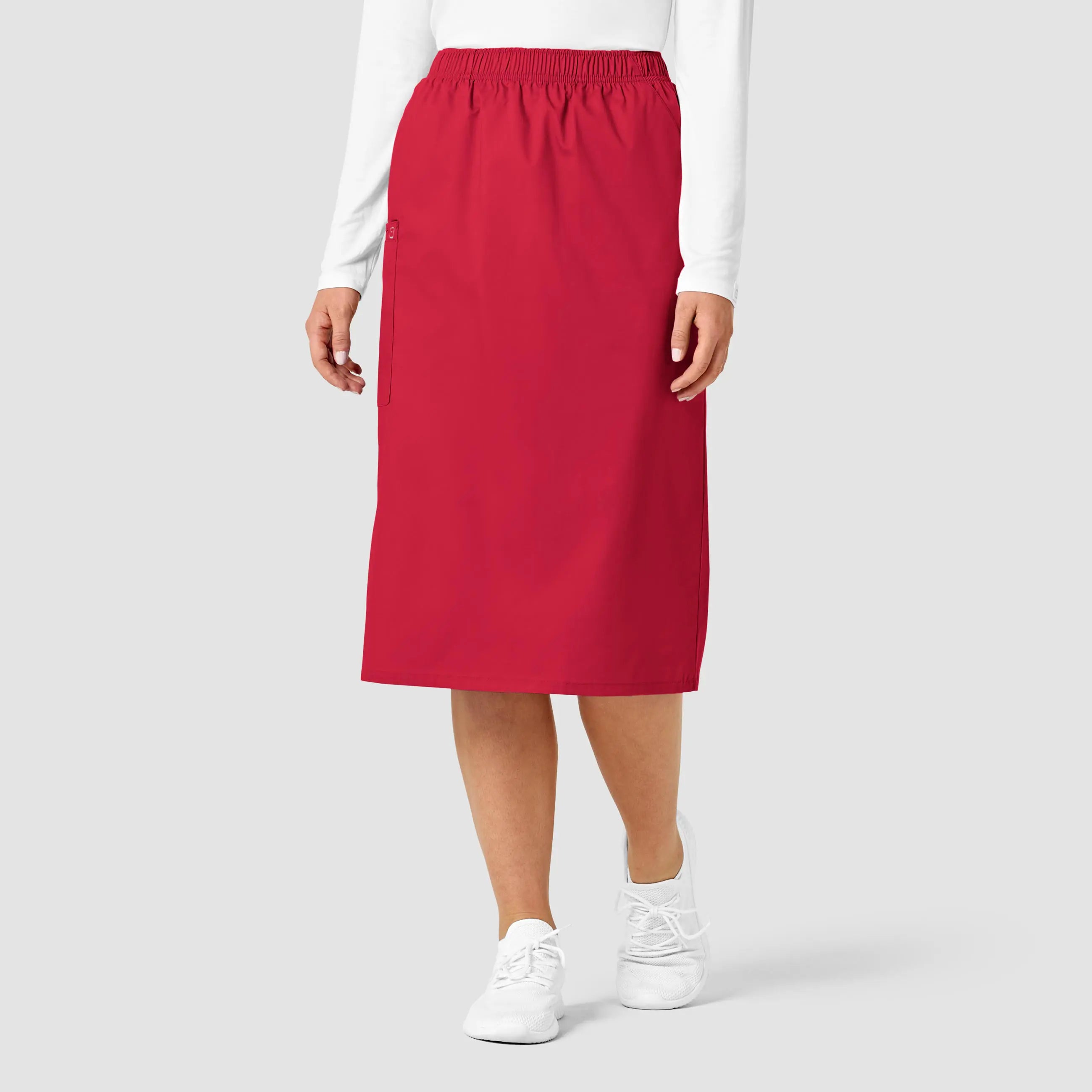 Wink Women's Pull On Cargo Skirt - Red vintage skirt charm