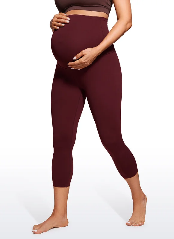 Butterluxe Maternity Leggings 21" - Super High Waist Stylish Athletic Wear Leggings