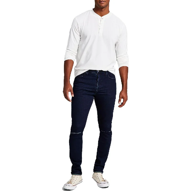 And Now This Mens Pearson Ripped Dark Wash Skinny Jeans Stylish Relaxed Fit Skinny Jeans