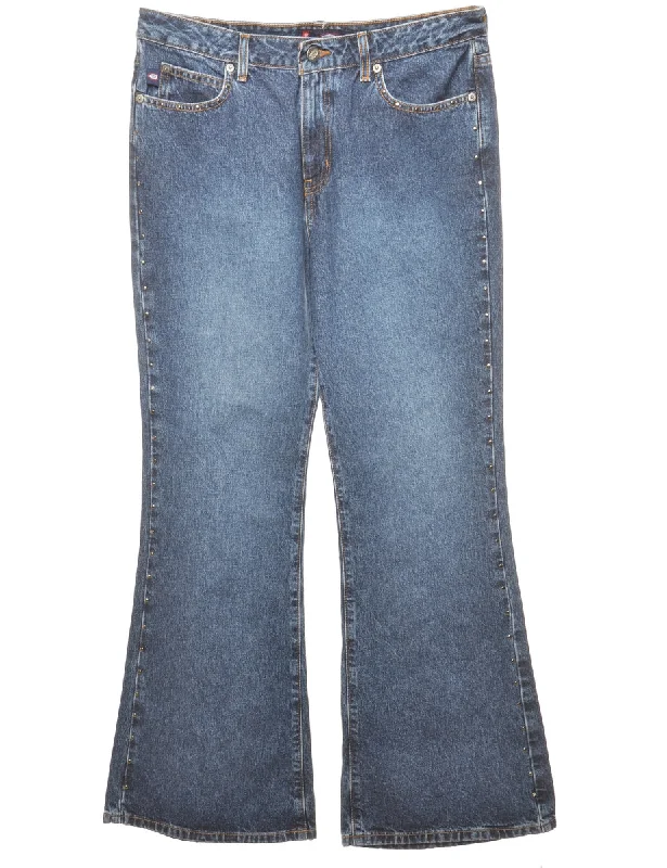 High Waist Bootcut Jeans - W30 L29 Casual Straight-Leg Jeans