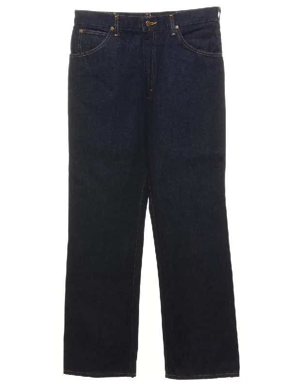 Indigo Lee Jeans - W34 L32 Classic Slim Fit Jeans