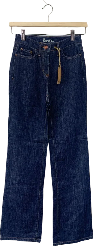 Boden Blue Straight-Leg Denim Jeans UK 6R Fashionable Bootcut Jeans