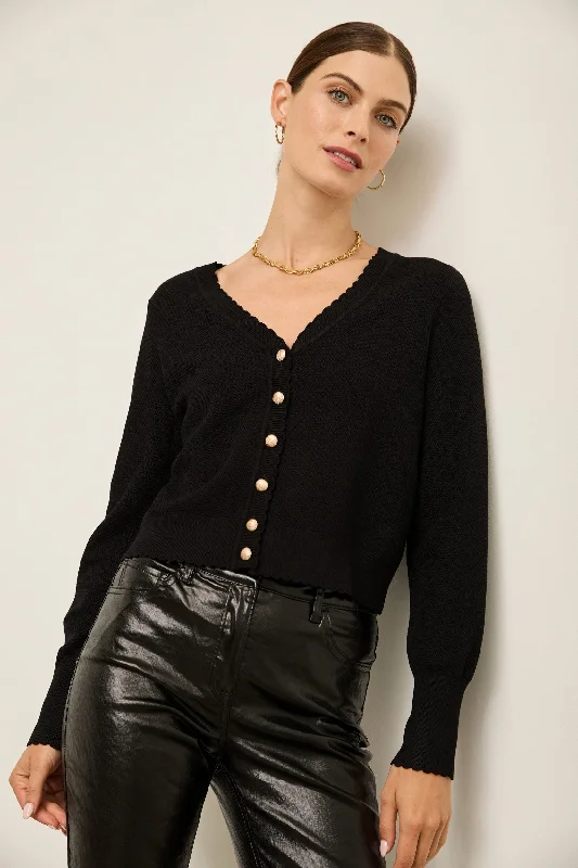 Cropped sweater with puffy sle Elasticated Padded Insulated