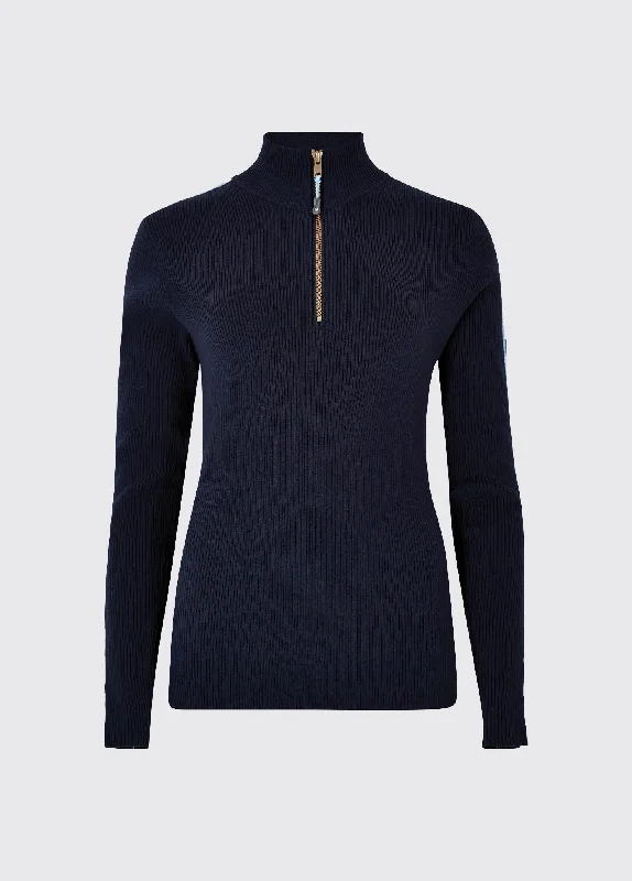 Killglass Zip Neck Sweater - Navy Lightweight Heavyweight Midweight