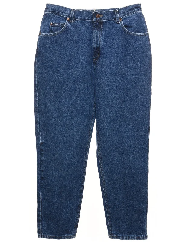 Medium Wash Tapered Lee Jeans - W30 L28 Cozy Relaxed Fit Denim Jeans