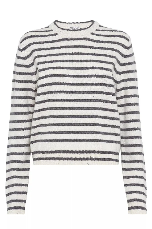 Sparkling & Dazzling Striped Sweater Thin Thick Dense