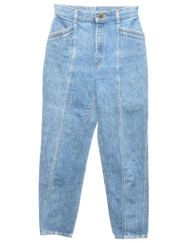 Tapered Lee Jeans - W26 L26 Classic Button Fly Jeans