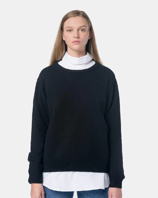 Tibia Sweater in Black Bright Pastel Dark