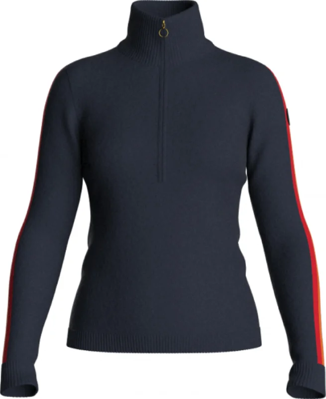 Ski Lover Zip-Up Sweater - Women's|-|Chandail à glissière Ski Lover - Femme Ribbed Striped Patterned