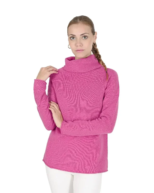 Crown of Edinburgh Premium Cashmere Women Turtleneck Sweater - M Fleece Fabric Down Fabric Feather Fabric Crown of Edinburgh Premium Cashmere Women Turtleneck Sweater - M Fleece Fabric Down Fabric Feather Fabric